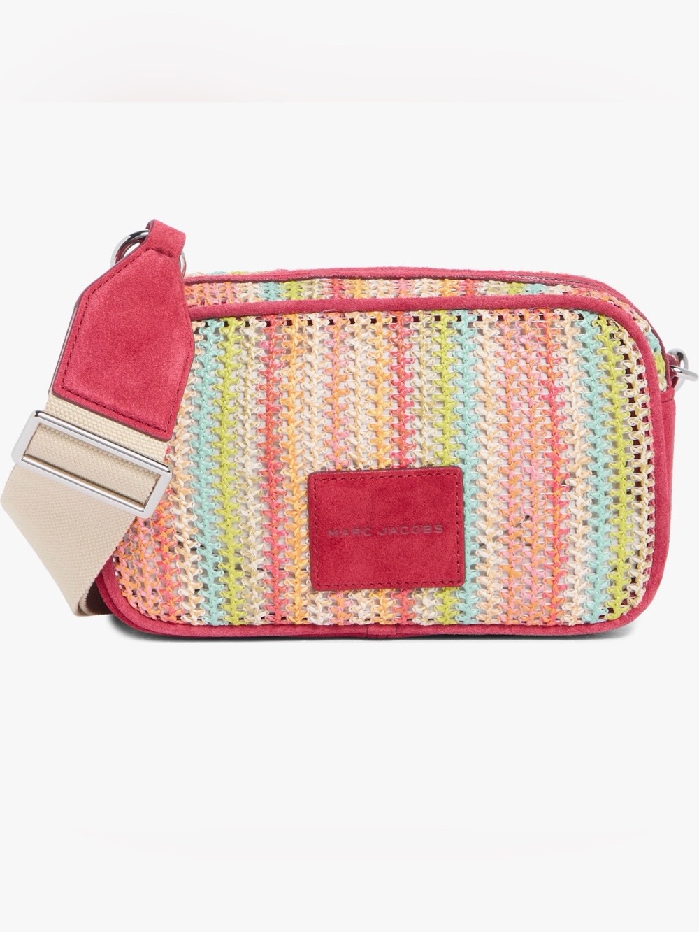 Marc Jacobs Multicolor Crochet Crossbody with Rose Trim